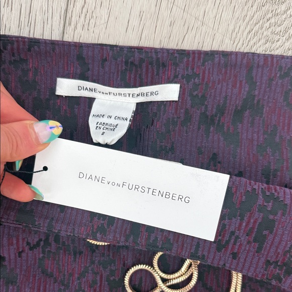 Diane Von Furstenberg Dark Purple Pencil Skirt - Picture 2 of 4